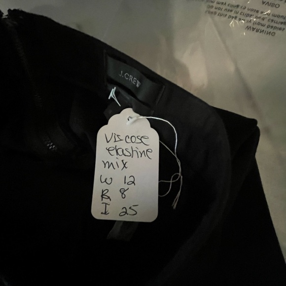 J. Crew Black Ankle Cropped Pants Pixie like new - Picture 7 of 8